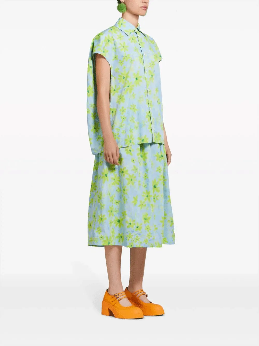 Aquamarine Print Shirt