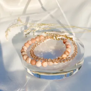 Beaded Bracelets, Moonstone Bracelet, Crystal Bracelet, Beaded Bracelets for Women, Beaded Bracelet Sets, Bracelets for Women