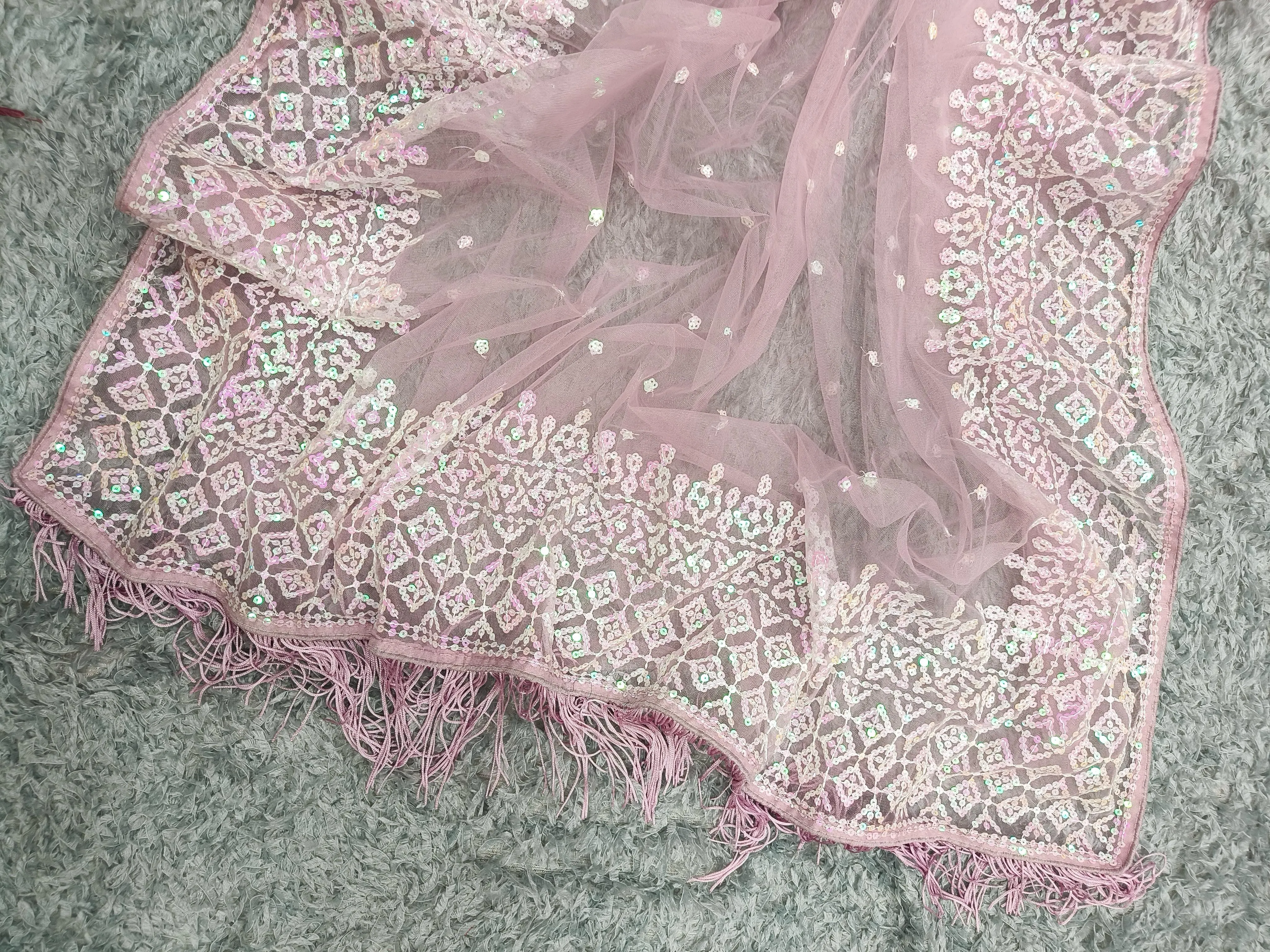 Beautiful Designer Heavy Georgette Soft Net Exclusive Sequanc Saree