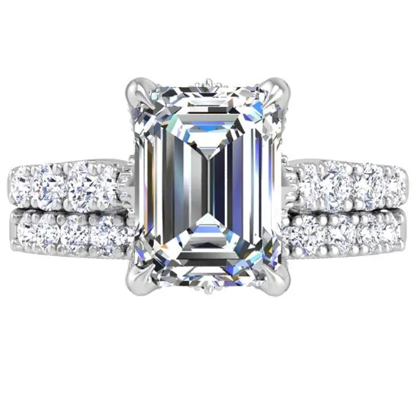 Ben Garelick Astra Galactic Head Emerald Cut Diamond Engagement Ring
