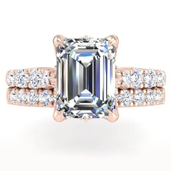 Ben Garelick Astra Galactic Head Emerald Cut Diamond Engagement Ring