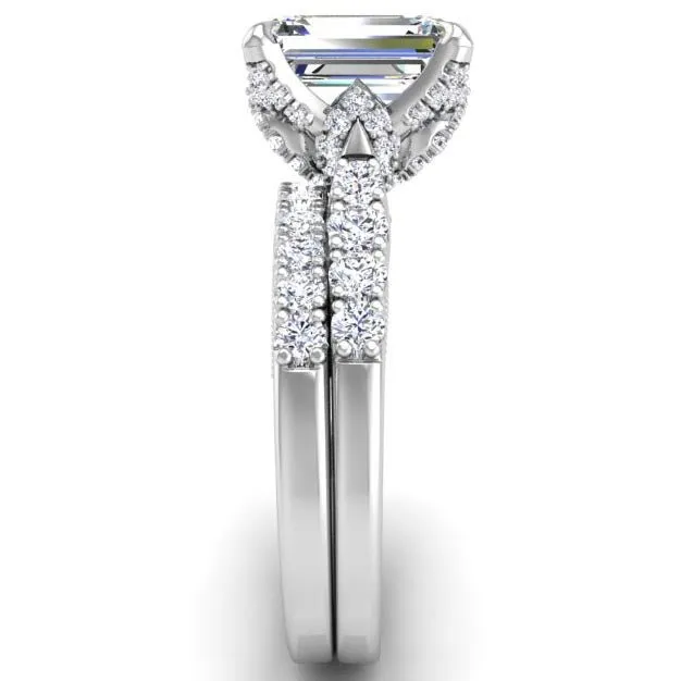 Ben Garelick Astra Galactic Head Emerald Cut Diamond Engagement Ring