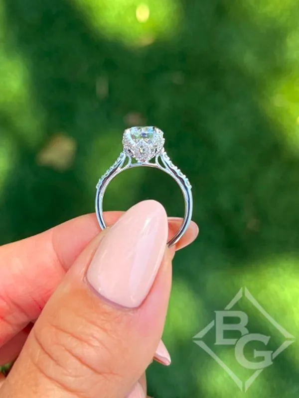 Ben Garelick Astra Galactic Head Round Diamond Engagement Ring