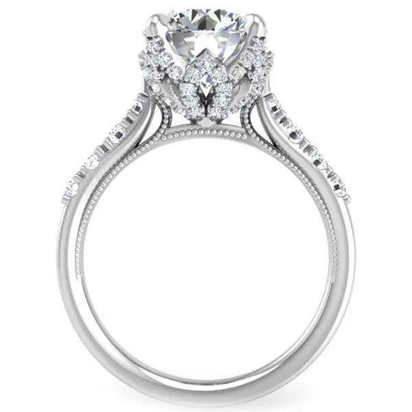 Ben Garelick Astra Galactic Head Round Diamond Engagement Ring