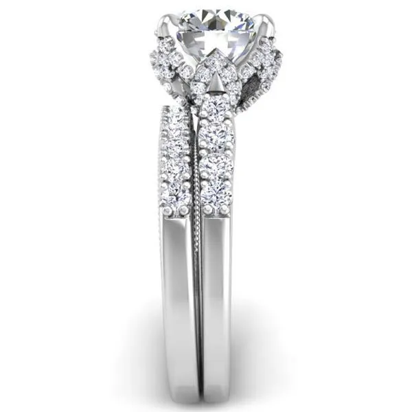 Ben Garelick Astra Galactic Head Round Diamond Engagement Ring