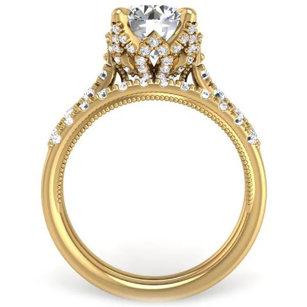 Ben Garelick Astra Galactic Head Round Diamond Engagement Ring
