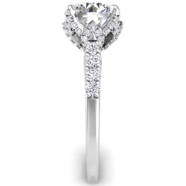 Ben Garelick Astra Galactic Head Round Diamond Engagement Ring