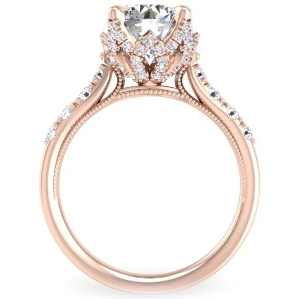 Ben Garelick Astra Galactic Head Round Diamond Engagement Ring