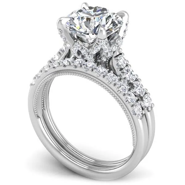 Ben Garelick Astra Galactic Head Round Diamond Engagement Ring