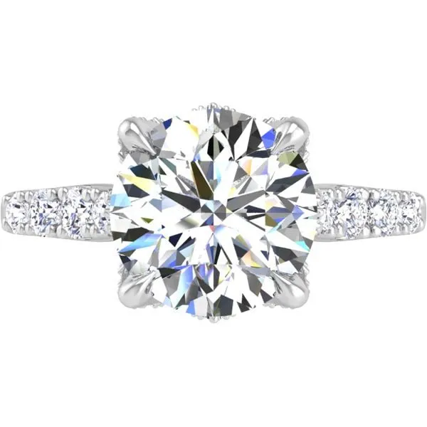 Ben Garelick Astra Galactic Head Round Diamond Engagement Ring