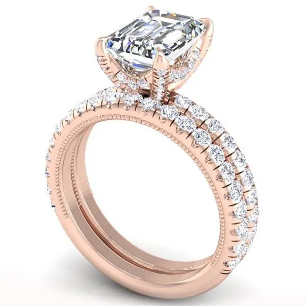 Ben Garelick Emerald Cut Orion Diamond Engagement Ring