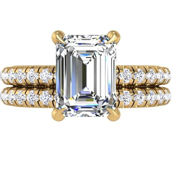 Ben Garelick Emerald Cut Orion Diamond Engagement Ring