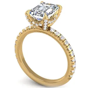 Ben Garelick Emerald Cut Orion Diamond Engagement Ring