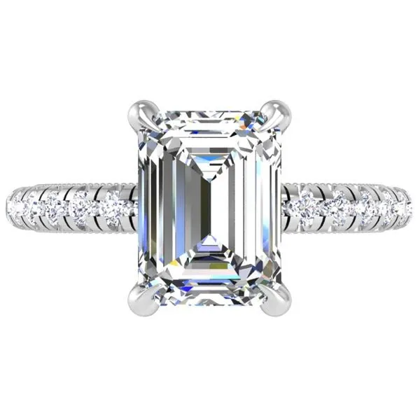 Ben Garelick Emerald Cut Orion Diamond Engagement Ring