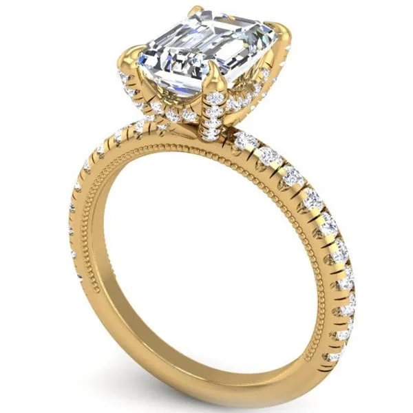 Ben Garelick Emerald Cut Orion Diamond Engagement Ring