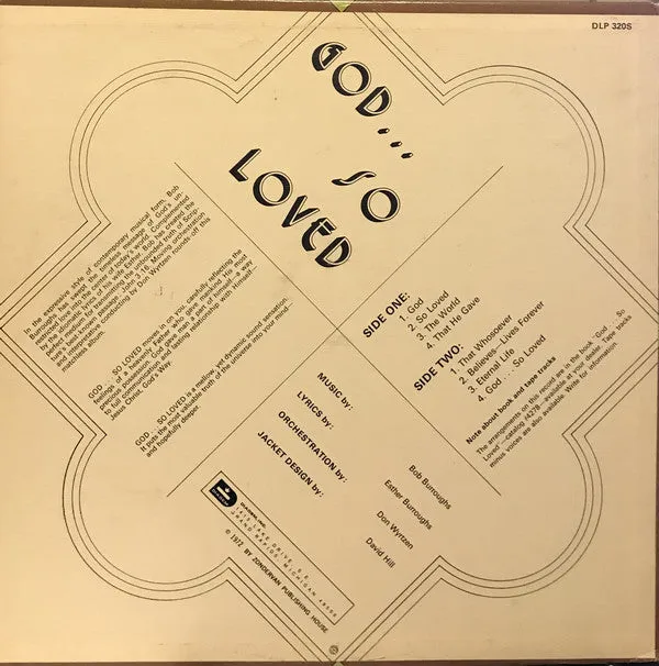 Bob Burroughs - God...So Loved (LP) (VG )12
