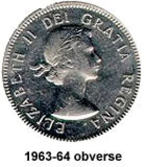 Canada Nickel 1963 5 cents  (Elizabeth II) 4.54gr .999