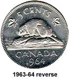 Canada Nickel 1963 5 cents  (Elizabeth II) 4.54gr .999