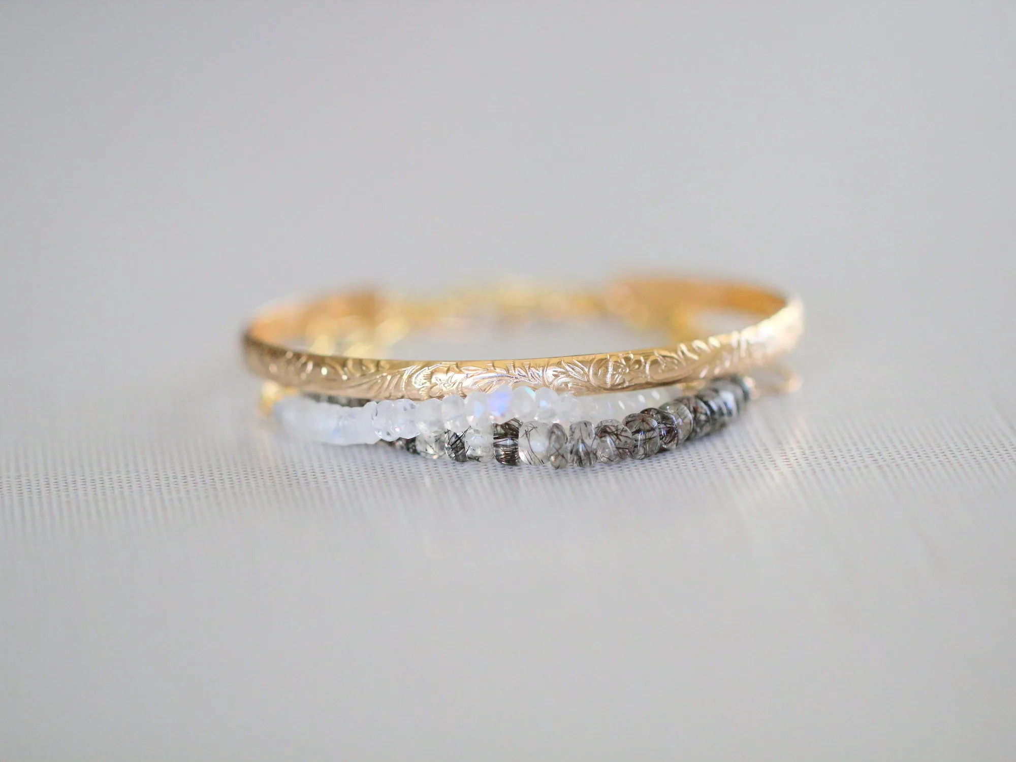 Cara Beaded Bracelet - Moonstone