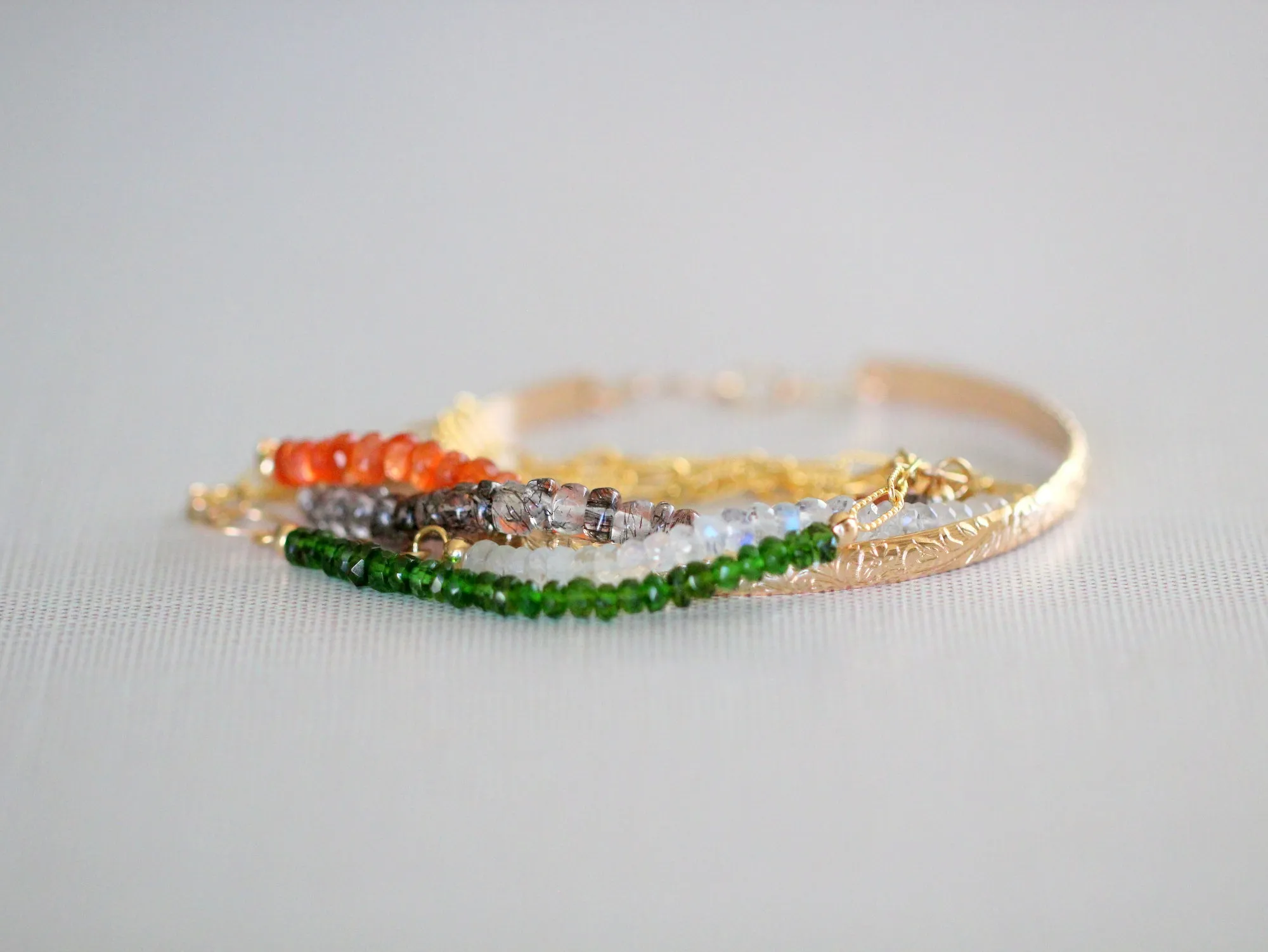 Cara Beaded Bracelet - Moonstone