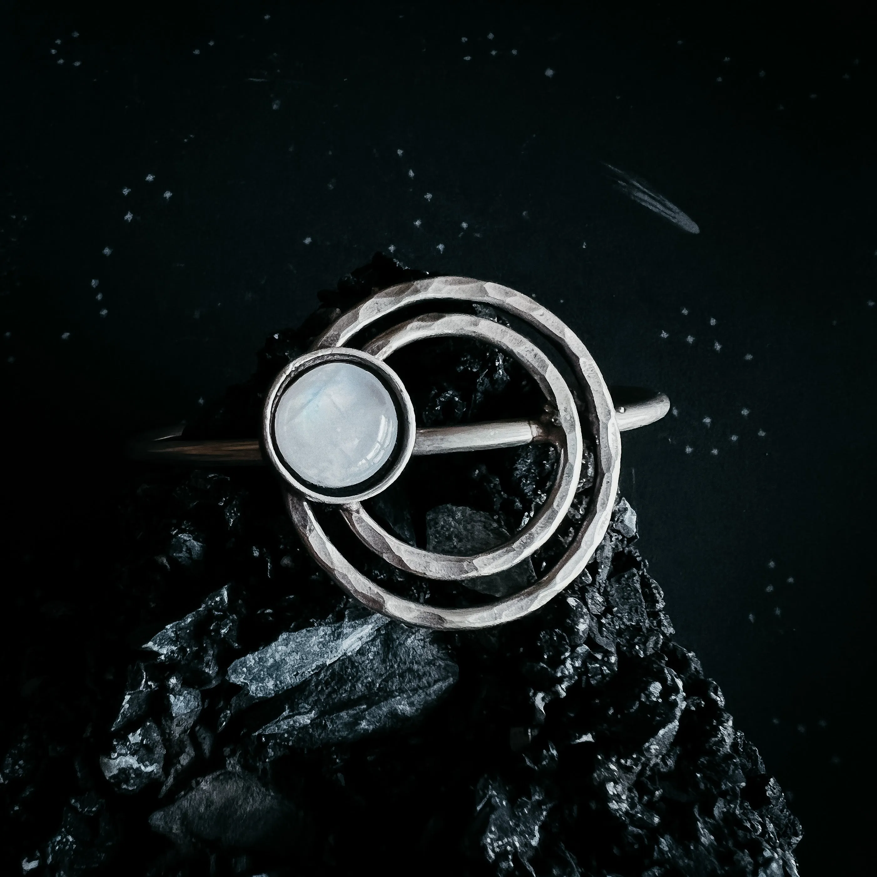 CLEARANCE Cosmic Ripple Bracelet with Rainbow Moonstone
