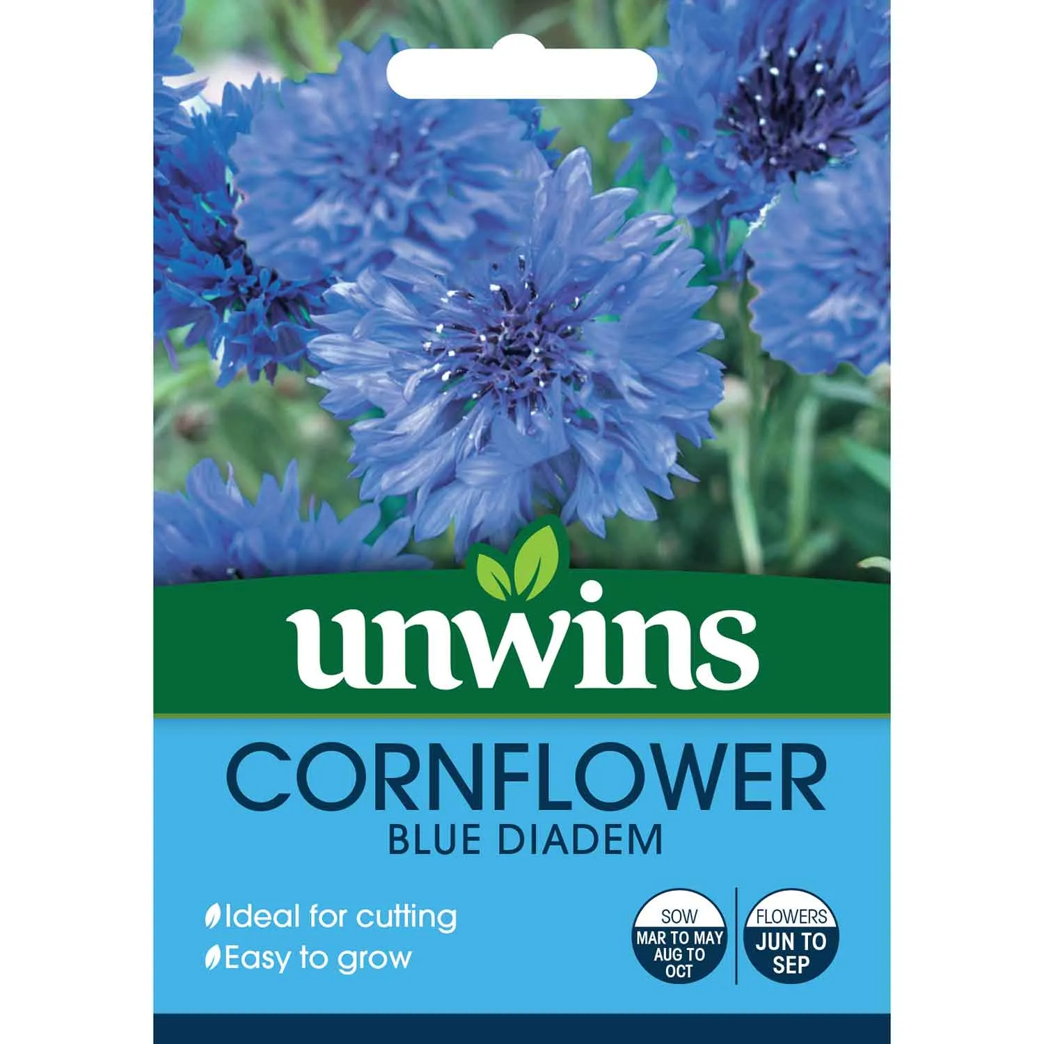 Cornflower Seeds 'Blue Diadem Flower'