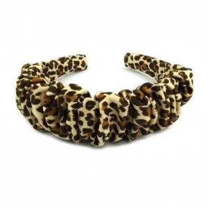 Diadem Leopard Scrunchy