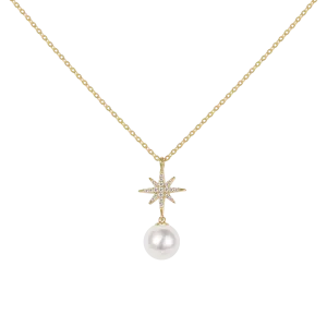 Freshwater Pearl Pendant with Star