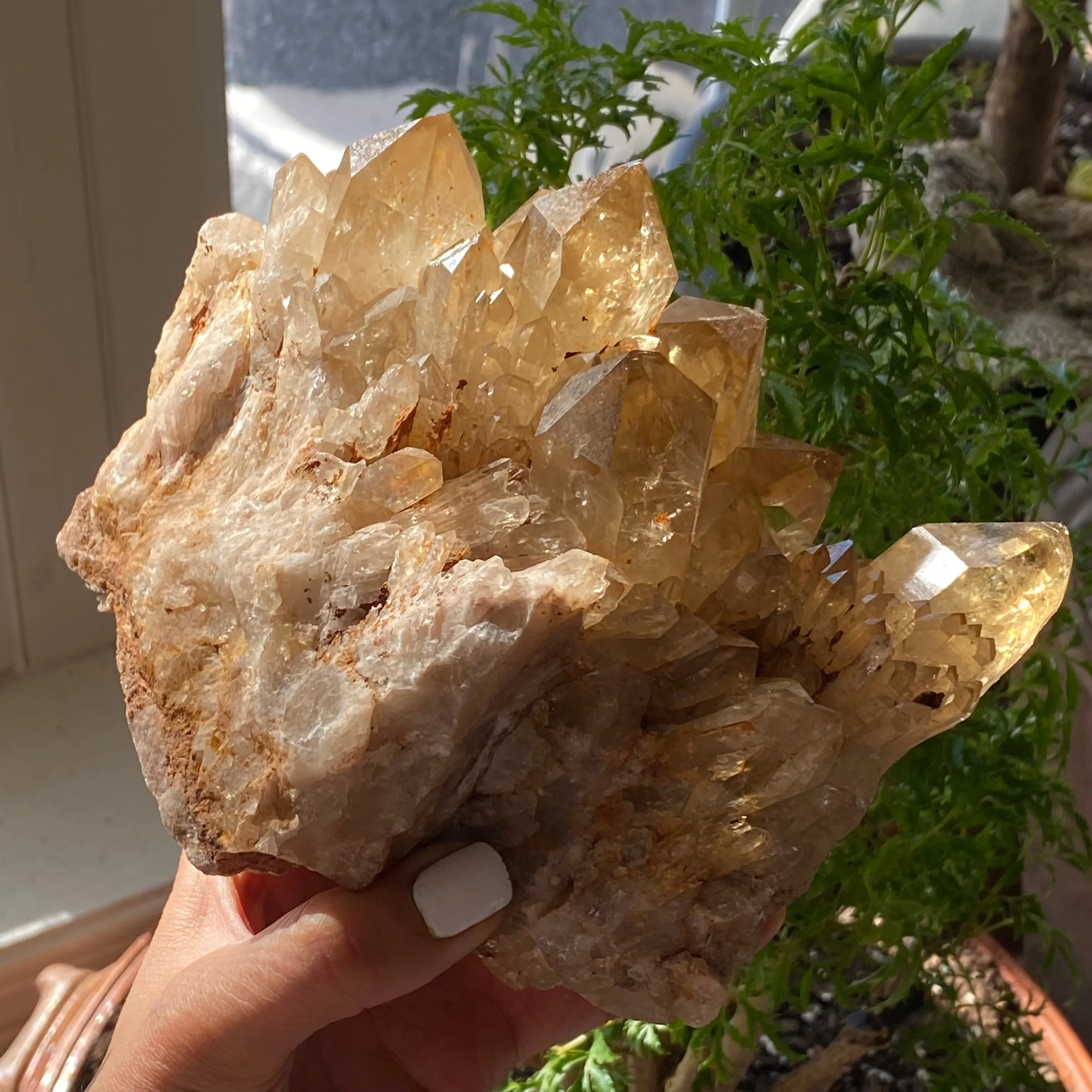 Large, Top Shelf, Natural Kundalini Quartz, Citrine From Democratic Republic Of Congo