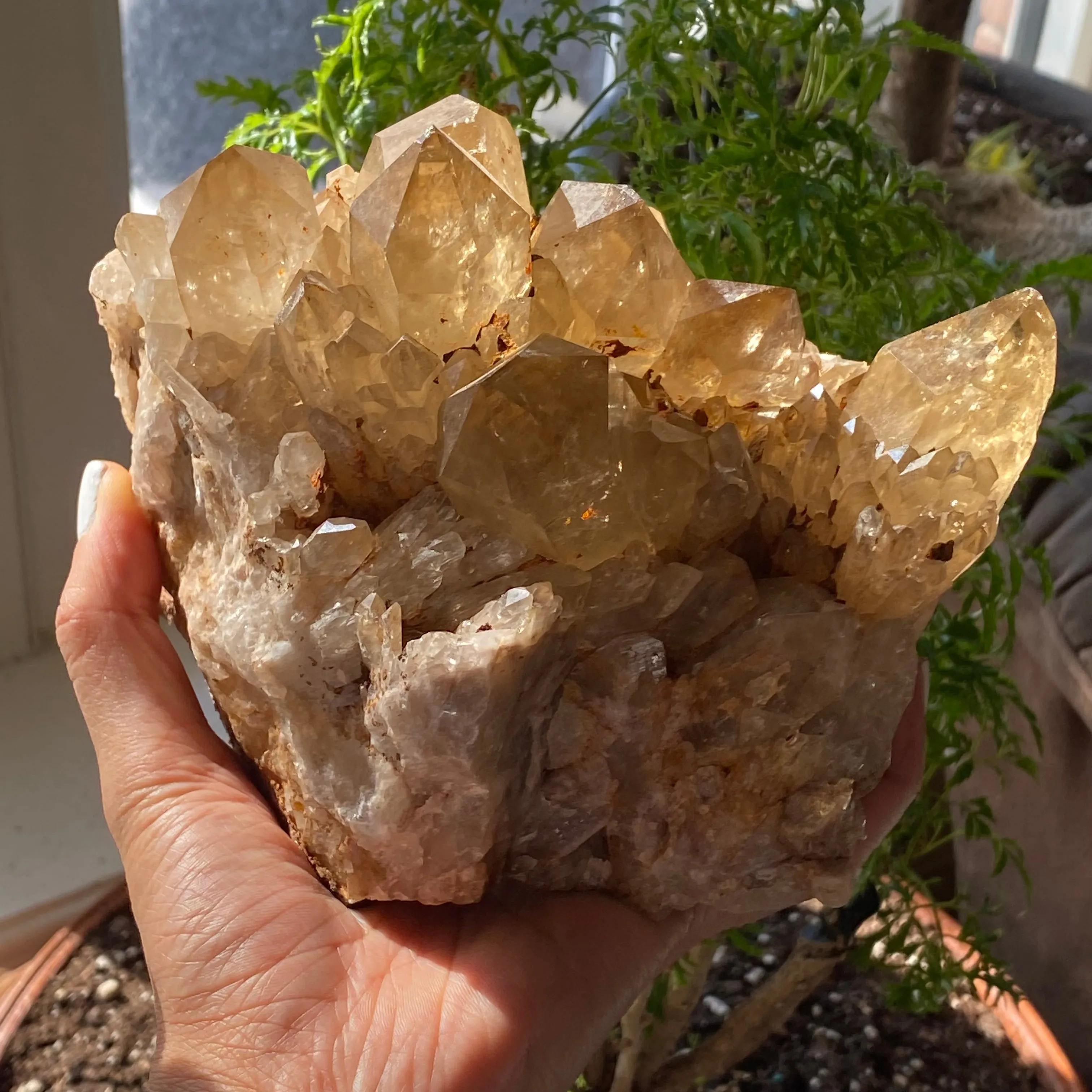 Large, Top Shelf, Natural Kundalini Quartz, Citrine From Democratic Republic Of Congo