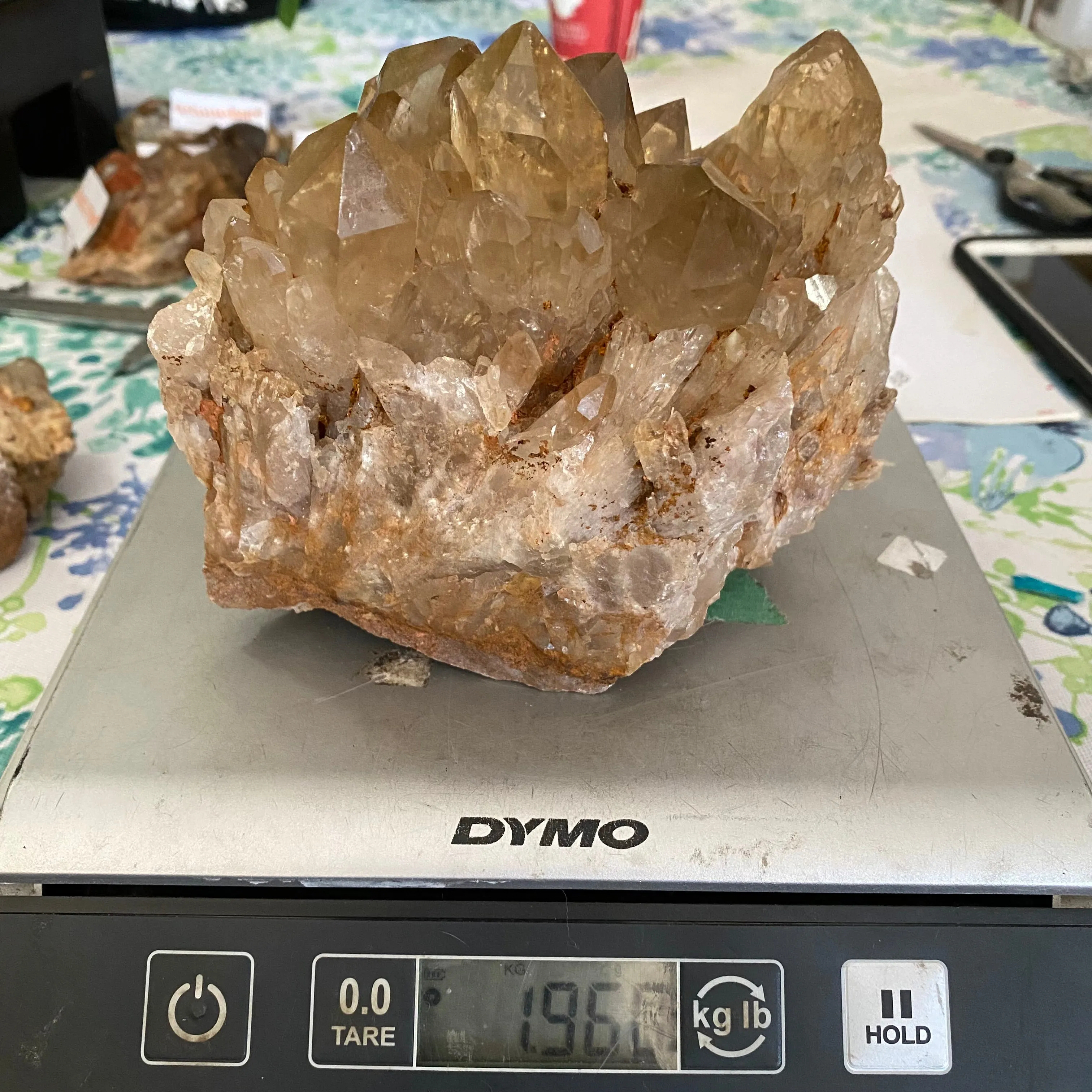 Large, Top Shelf, Natural Kundalini Quartz, Citrine From Democratic Republic Of Congo