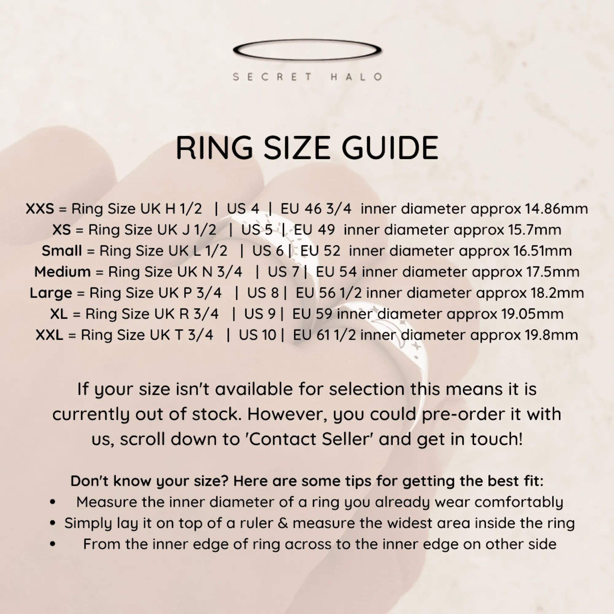 Moonstone Boho Ring Pair