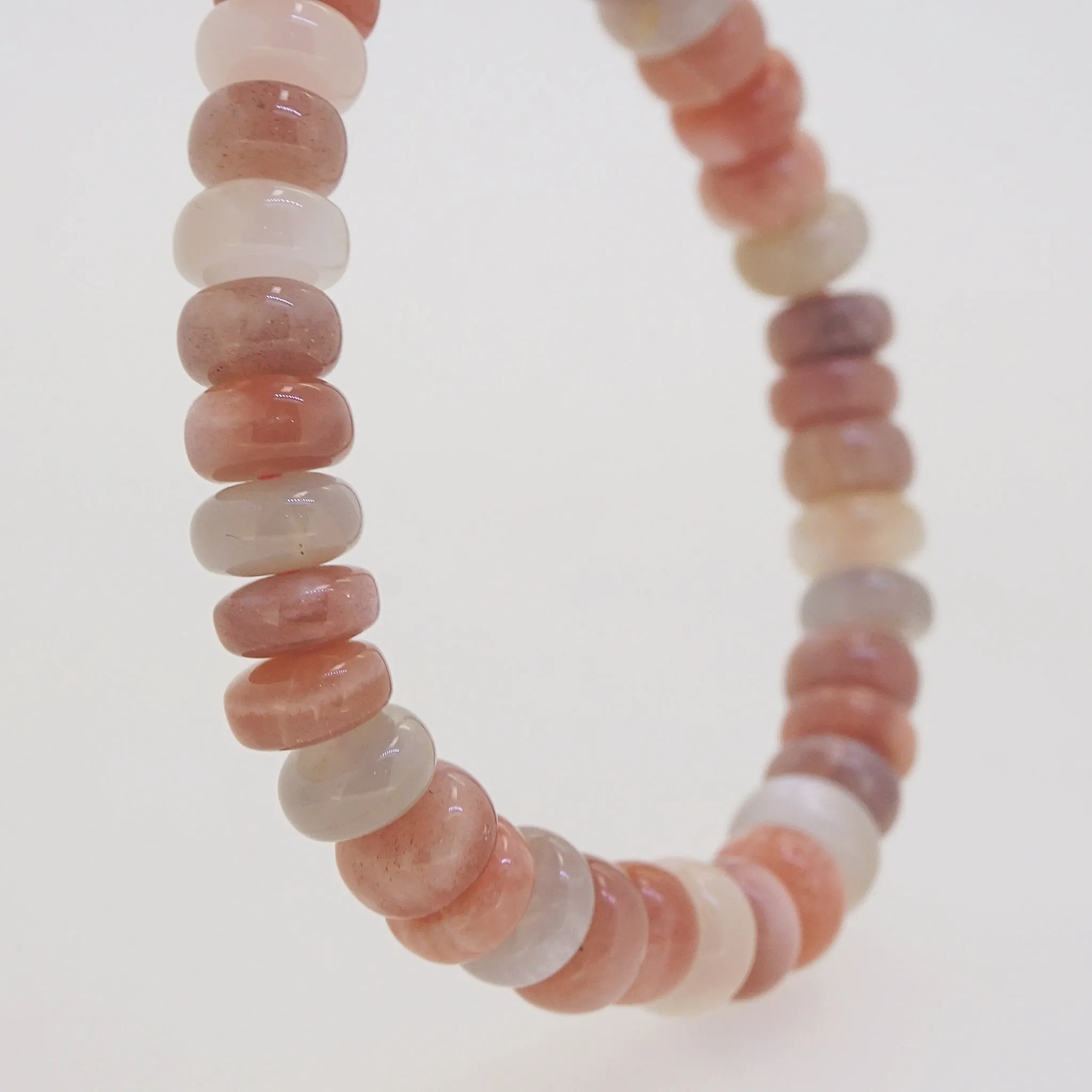 Multicolored Moonstone Discs 8.5mm