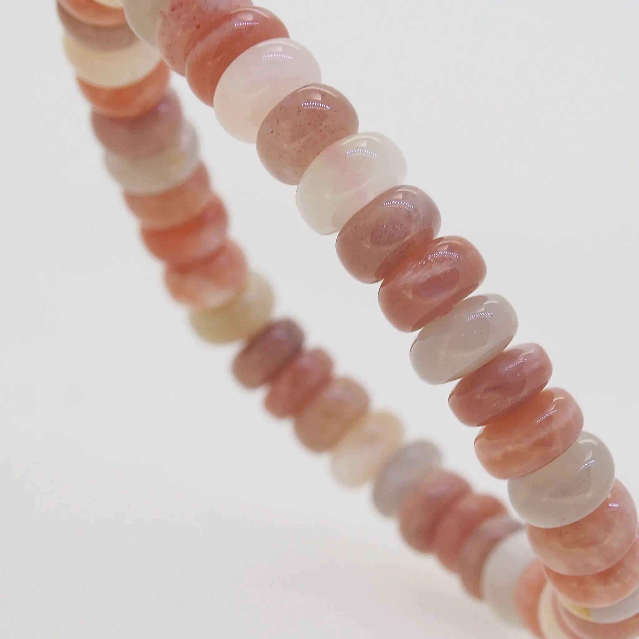 Multicolored Moonstone Discs 8.5mm