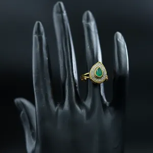 Polki Ring Green 7223-0416