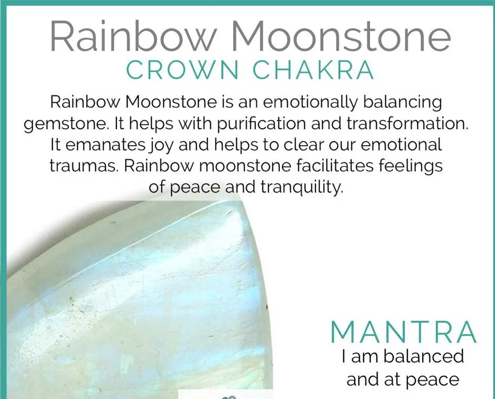 Rainbow Moonstone & Crystal Bracelet!