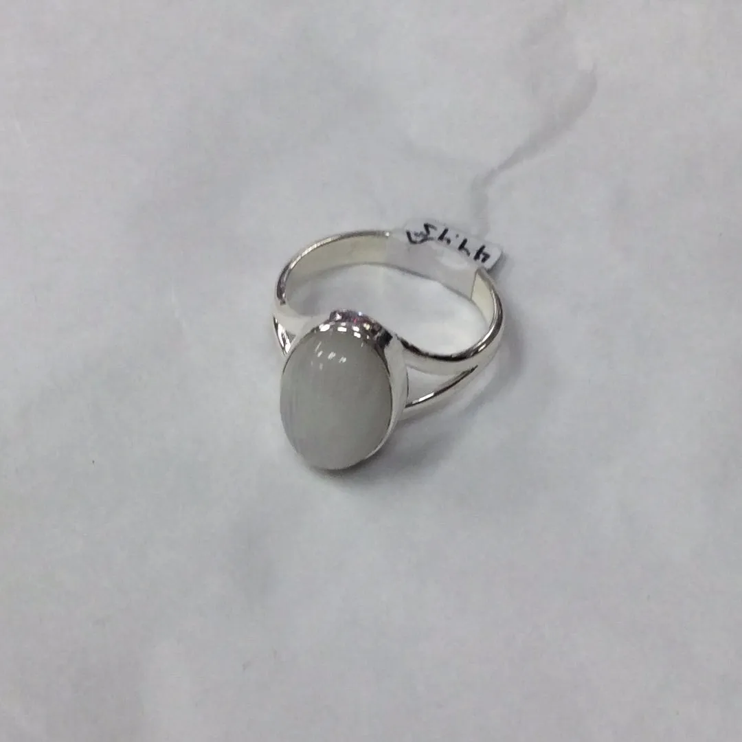 Rainbow Moonstone Oval Ring