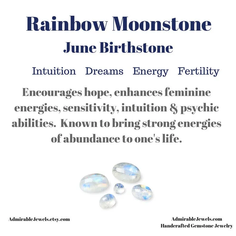 Rainbow Moonstone Star Briolette Necklace
