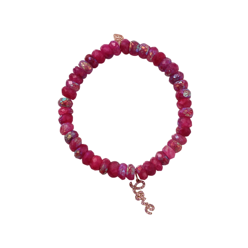 Sapphire Love Beaded Bracelet