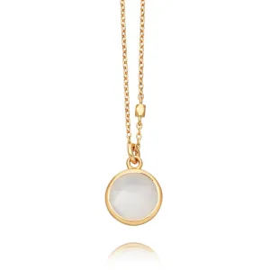 Stilla Moonstone Pendant - Gold - 38032YWTN