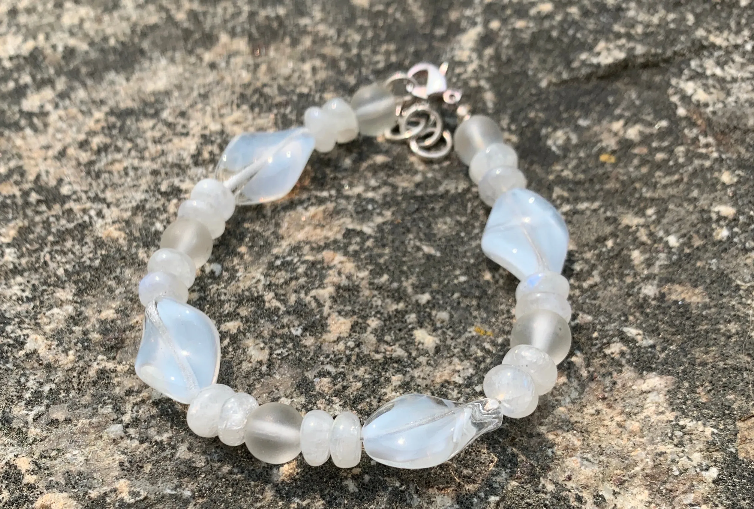 White bead bracelet