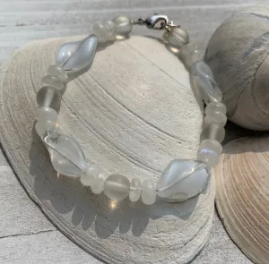 White bead bracelet